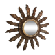 Miroir soleil en bois doré, 60