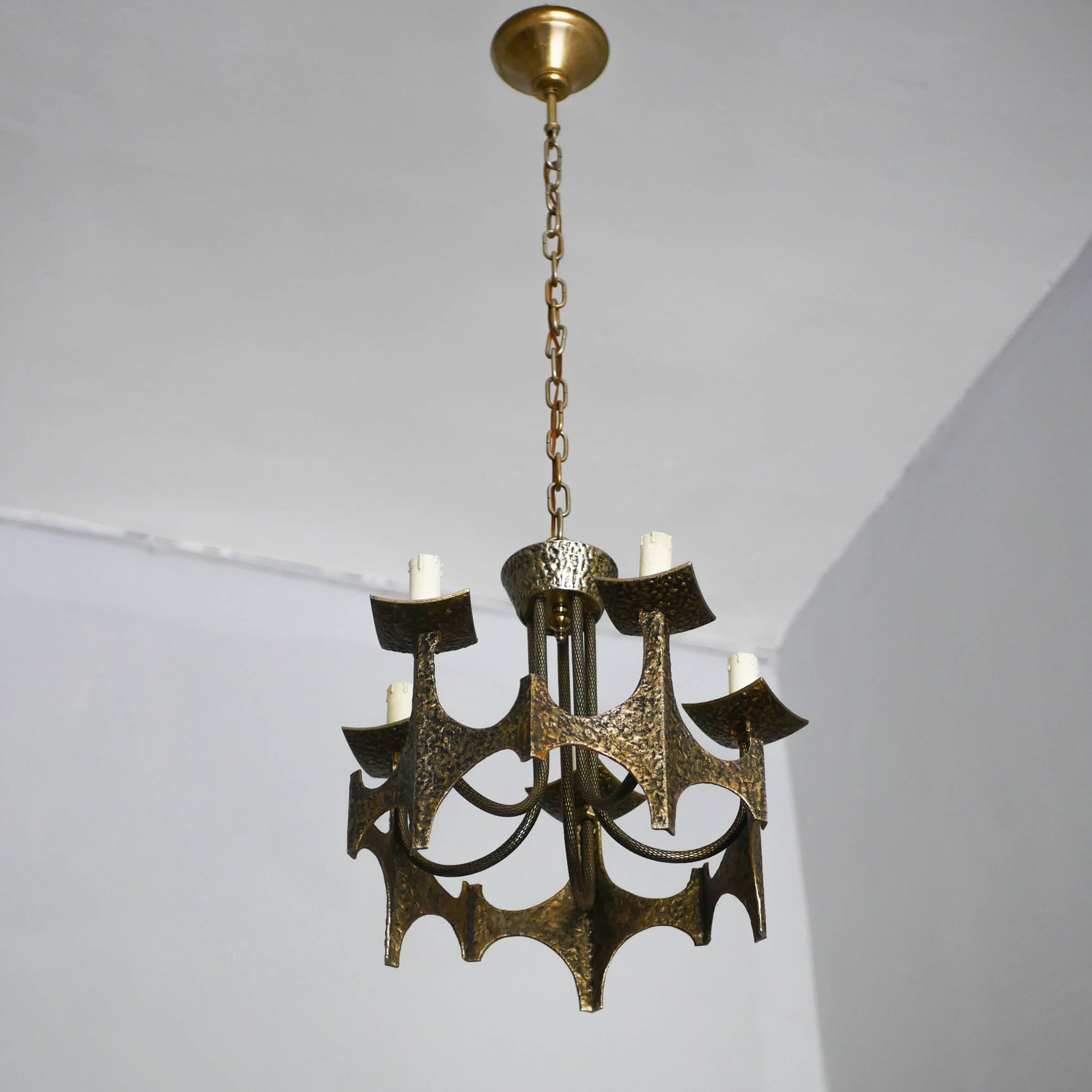 Plafonnier Brutalits de 1970 Production Italienne