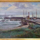 Swedish Modern Oil Painting , 1957, Carl Oscar Larsson (1887-1962)