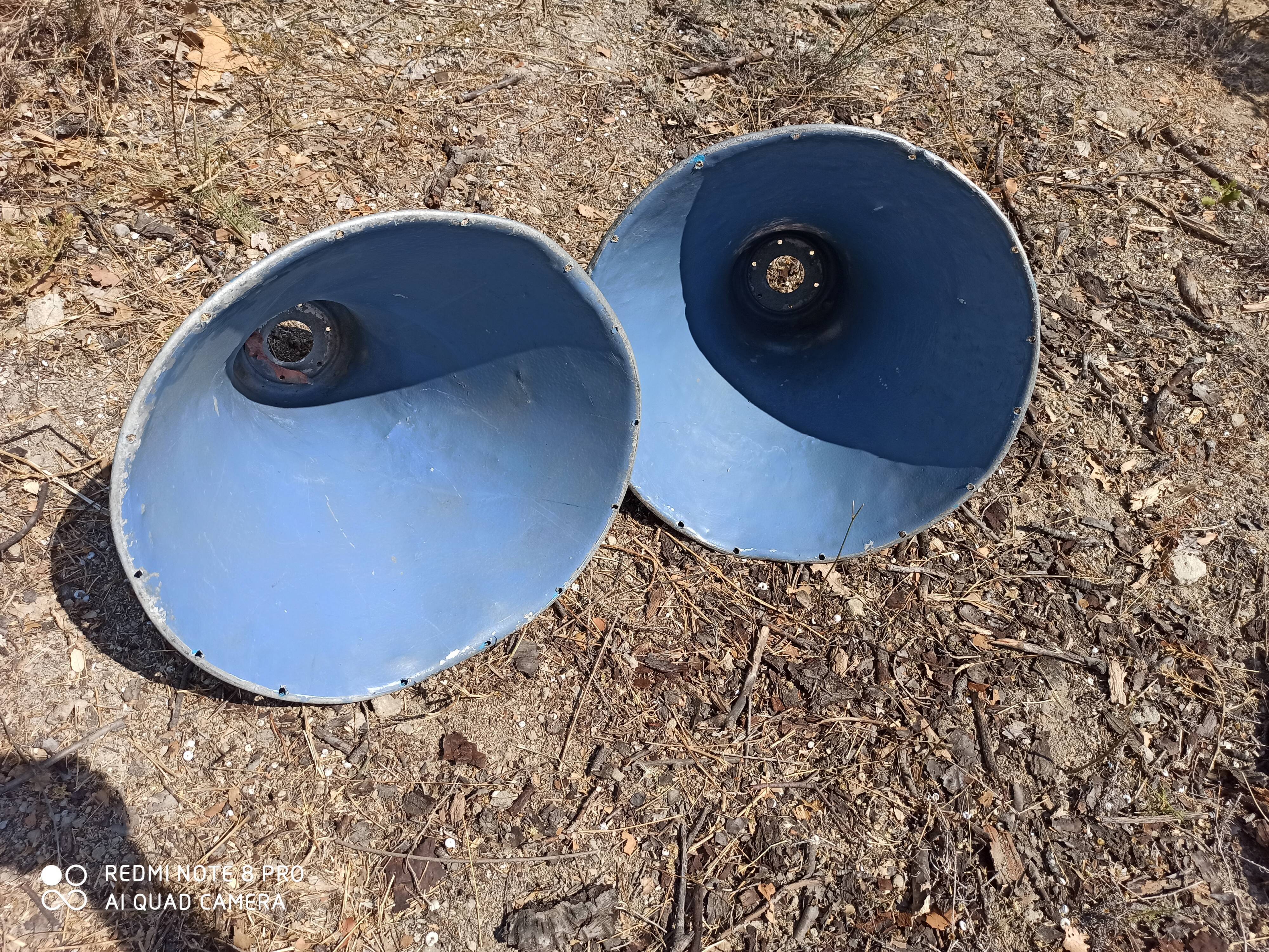 1950s metal light lampshades