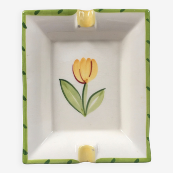 Vide poche décor tulipe jaune