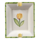 Vide poche décor tulipe jaune