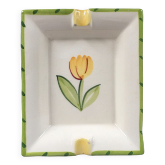 Vide poche décor tulipe jaune