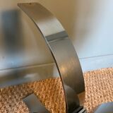Chrome and smoked glass coffee table from the 70s
