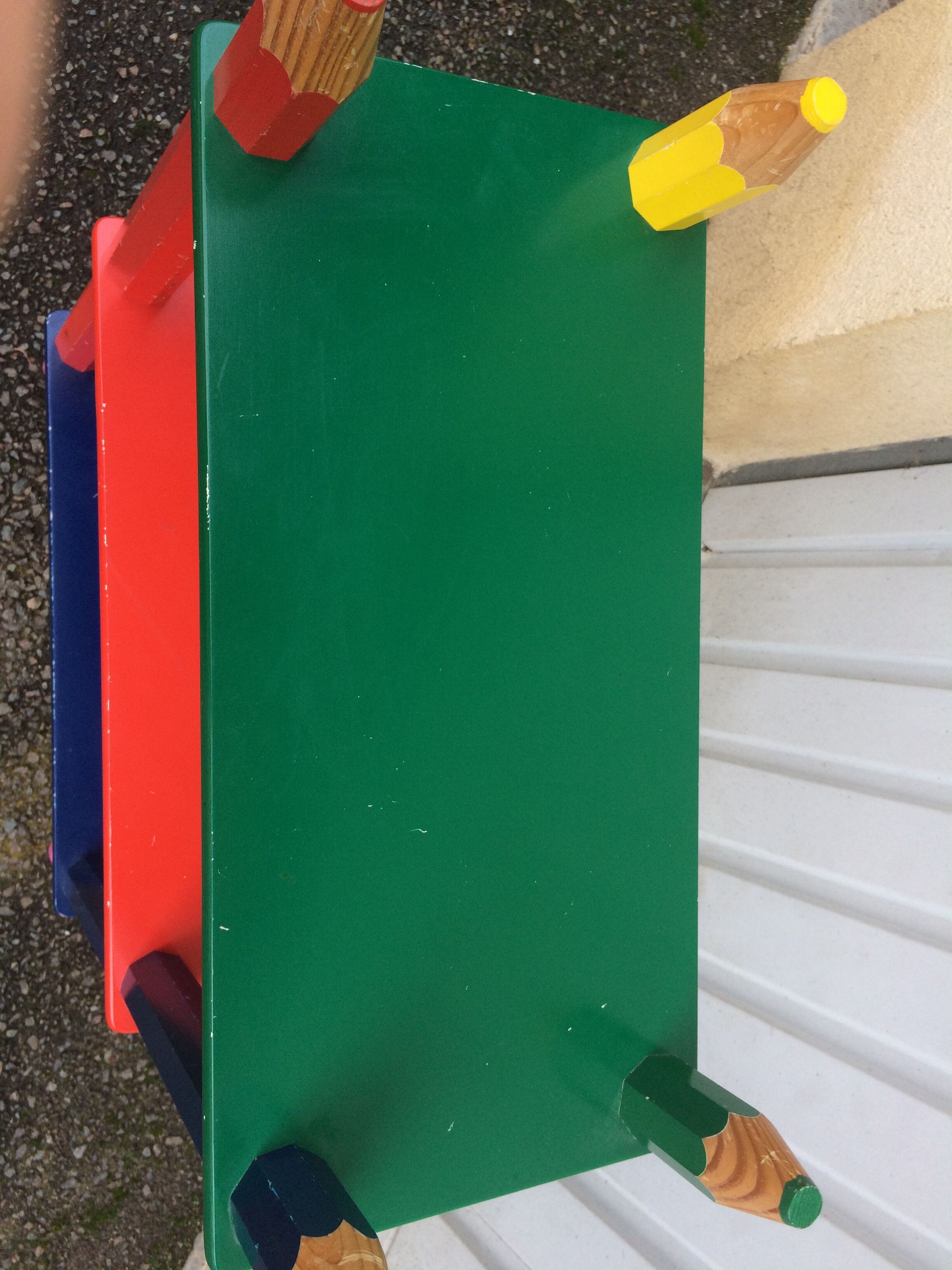 Stone Salon pencil shelf for children