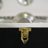 Silver and tin coffee set, 1970s, set of 25