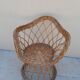Vintage wicker armchair
