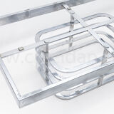 Chrome-designed coffee table
