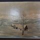 Painting painting oil on panel landscape mountain snow