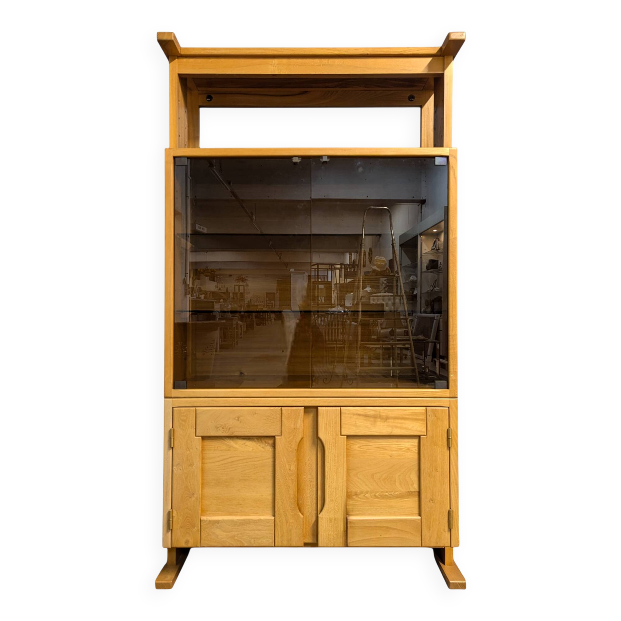 Glass storage cabinet