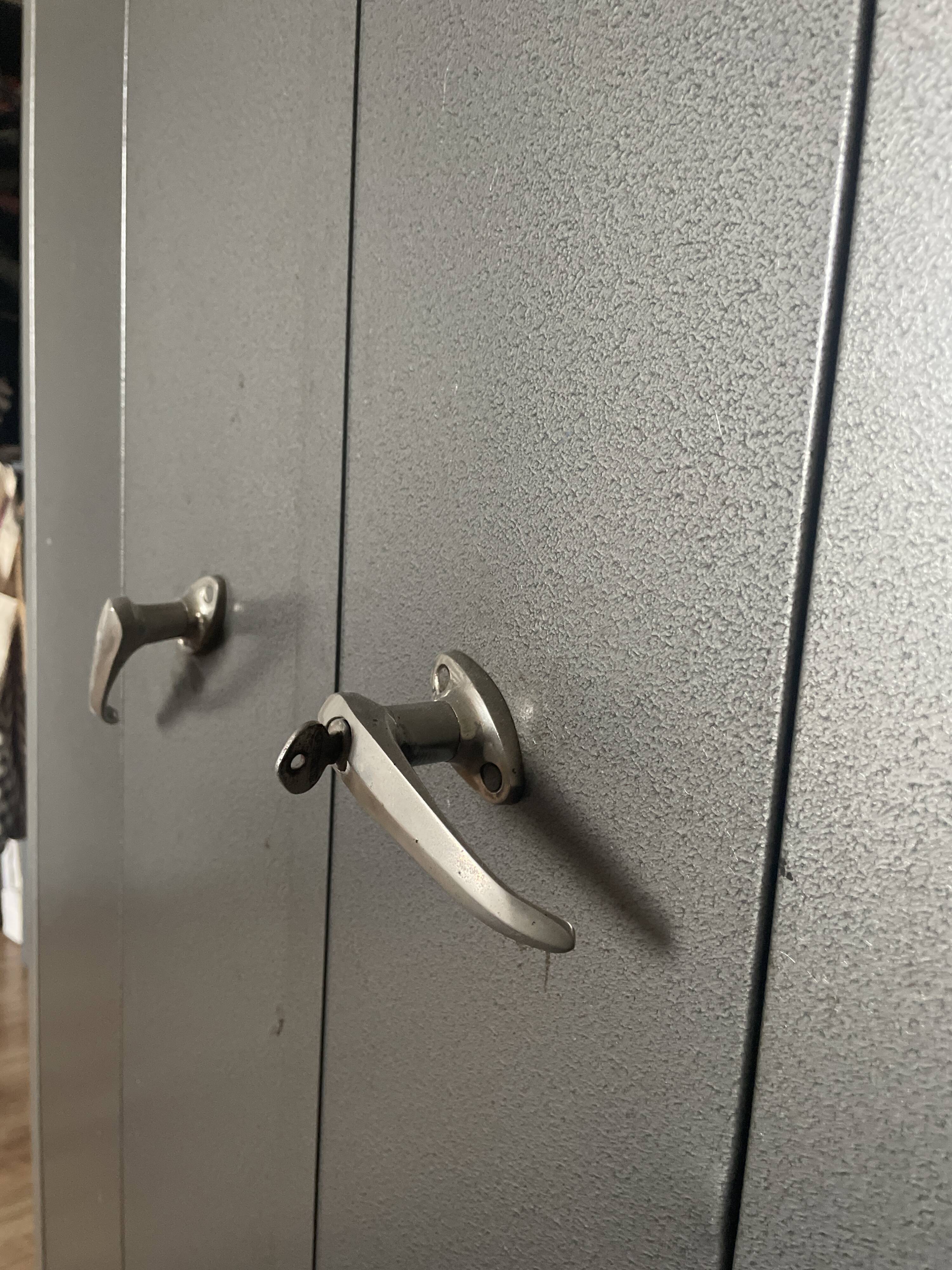 Vintage metal wardrobe