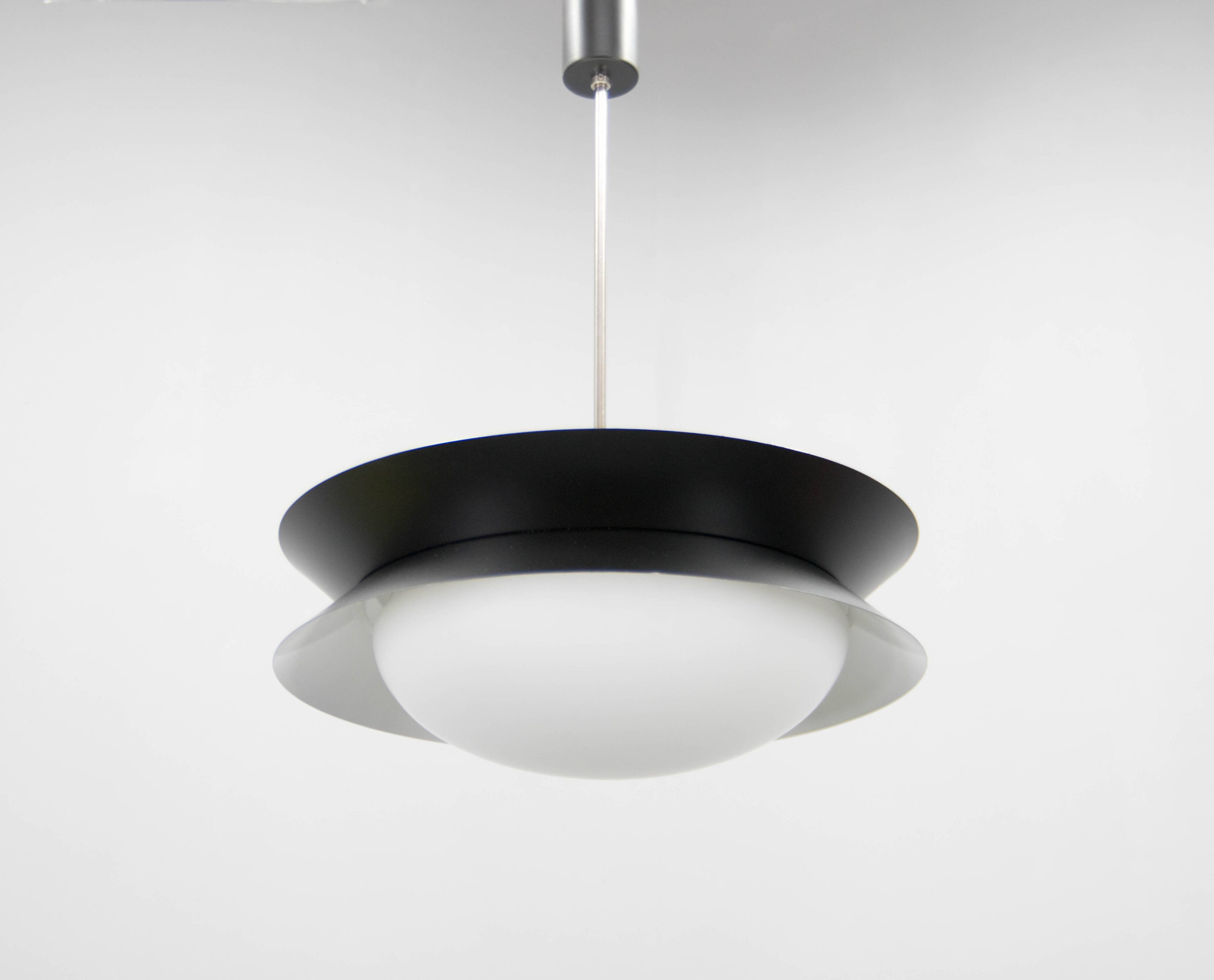 Space Age UFO Chandelier, 1960s, Restored