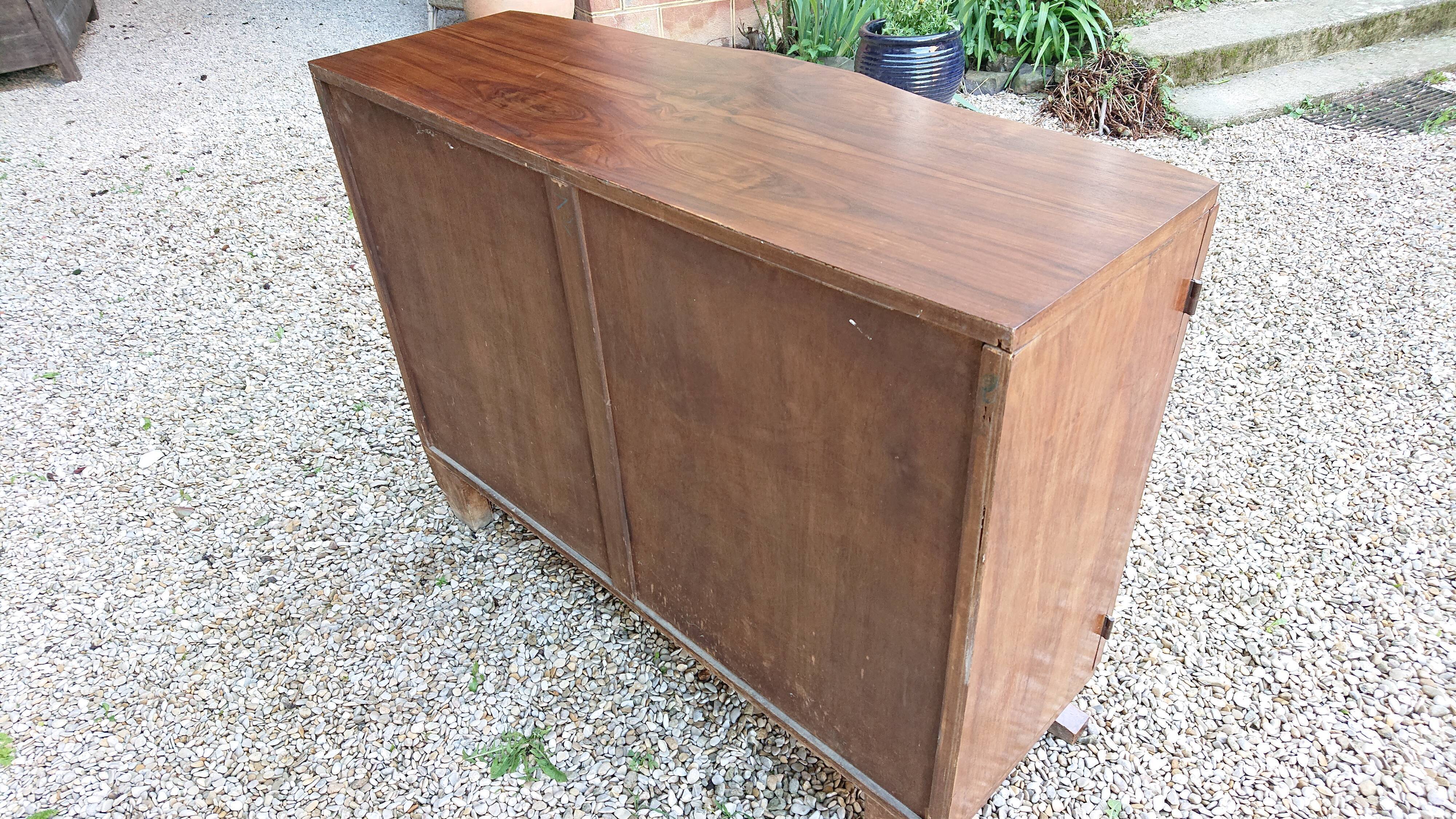 Art deco low sideboard 2 doors
