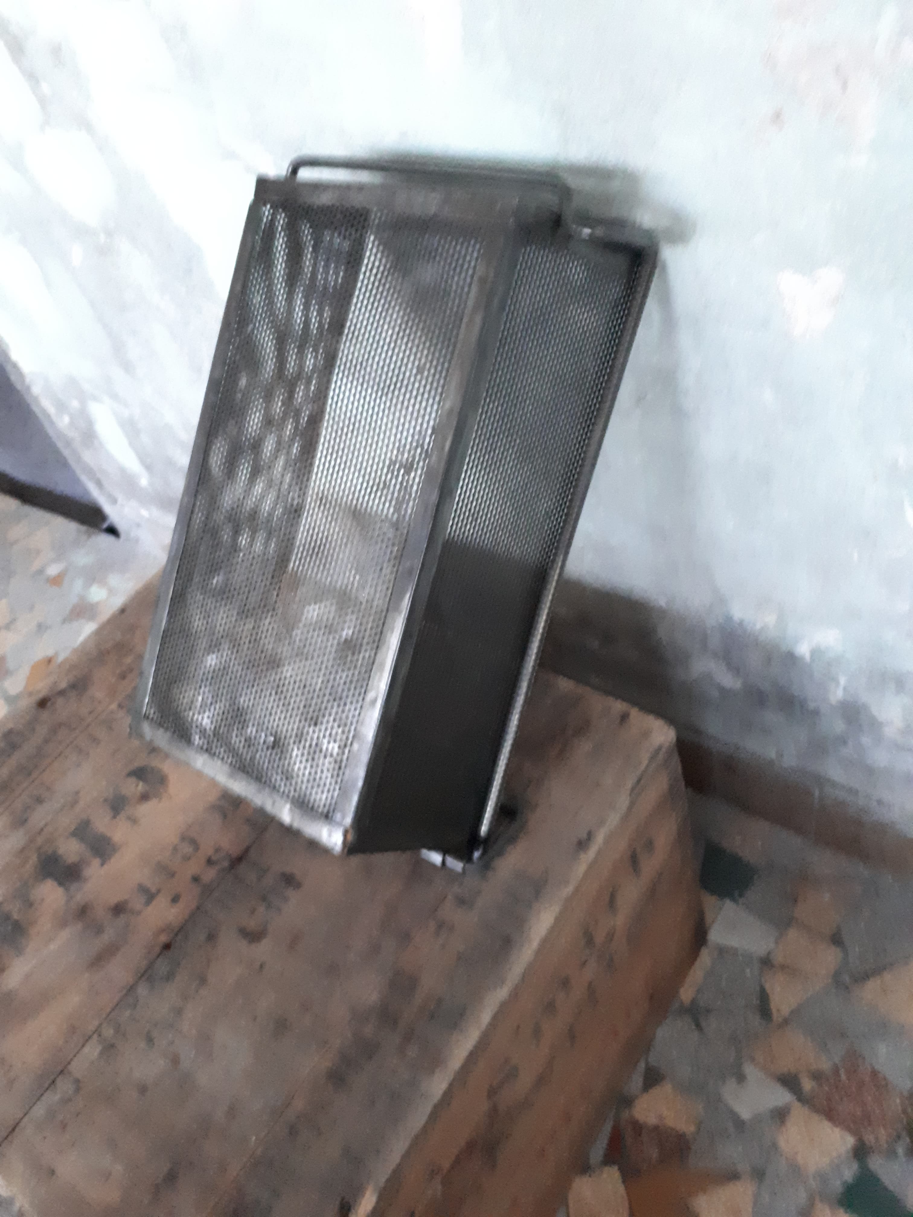 Perforated metal industrial locker