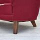 1960s, Danish 2-seater "Banana" sofa, furniture wool, oak wood legs.