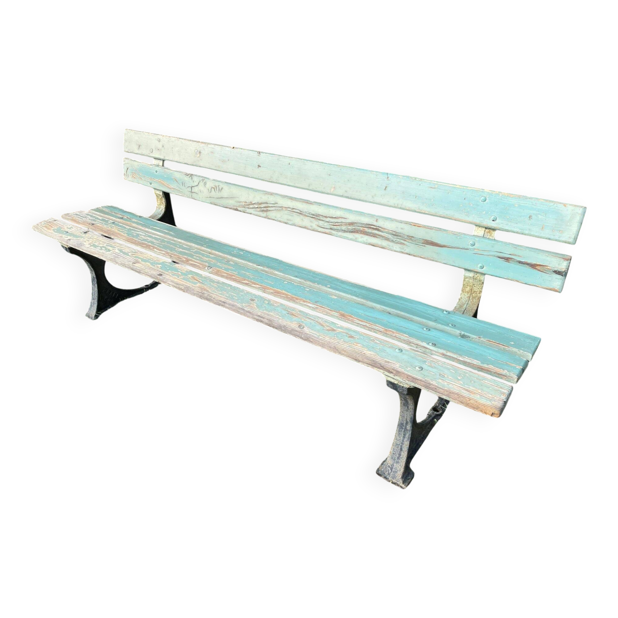 Antique garden bench