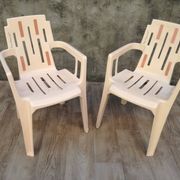 Pair of garden chairs by Pierre Paulin for Henry Massonnet, 1960s