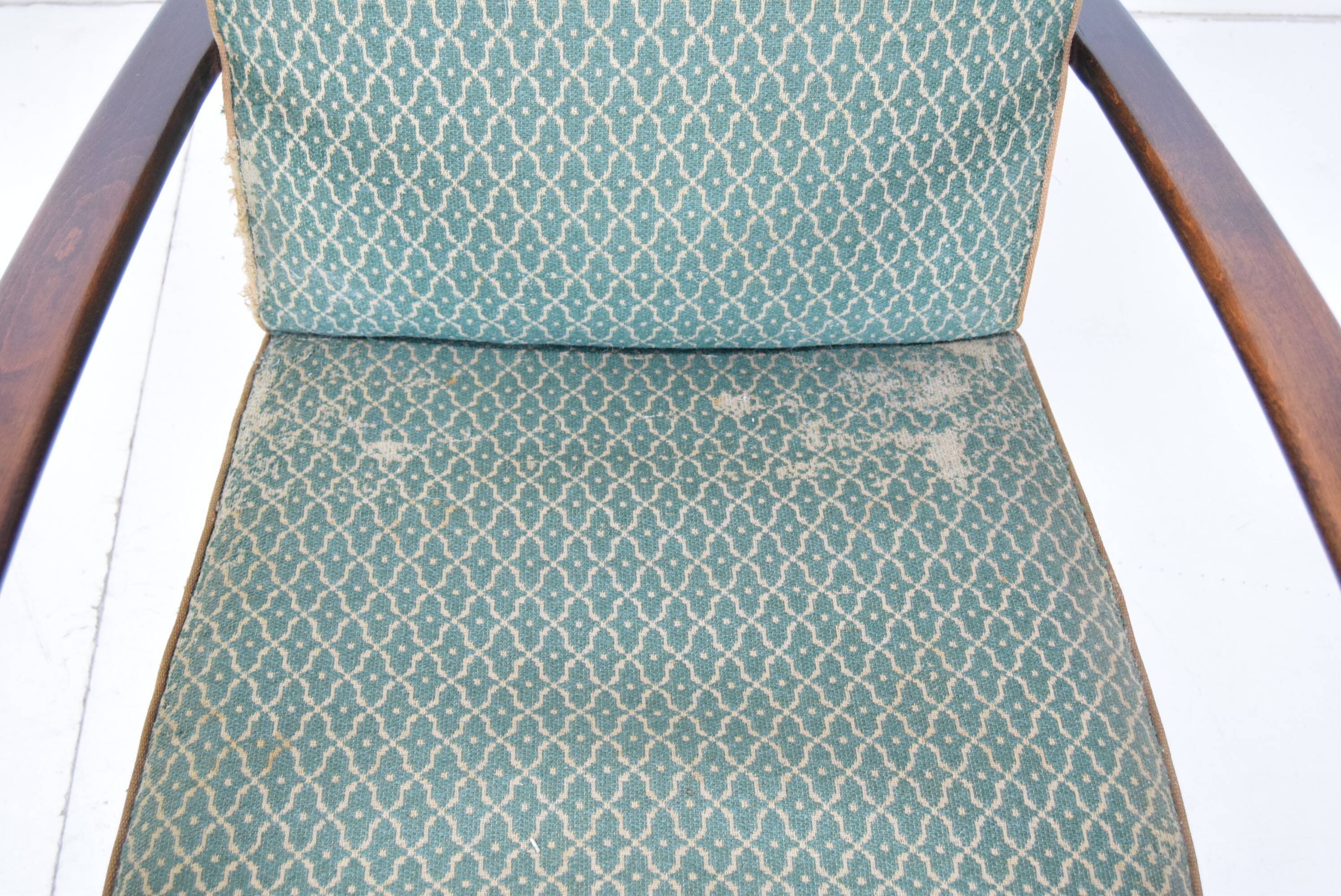 Mid-century Armchair,Designed by Jindrich Halabala,1950's.