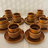 Set of 10 cups and saucers Tognana Italy 70s