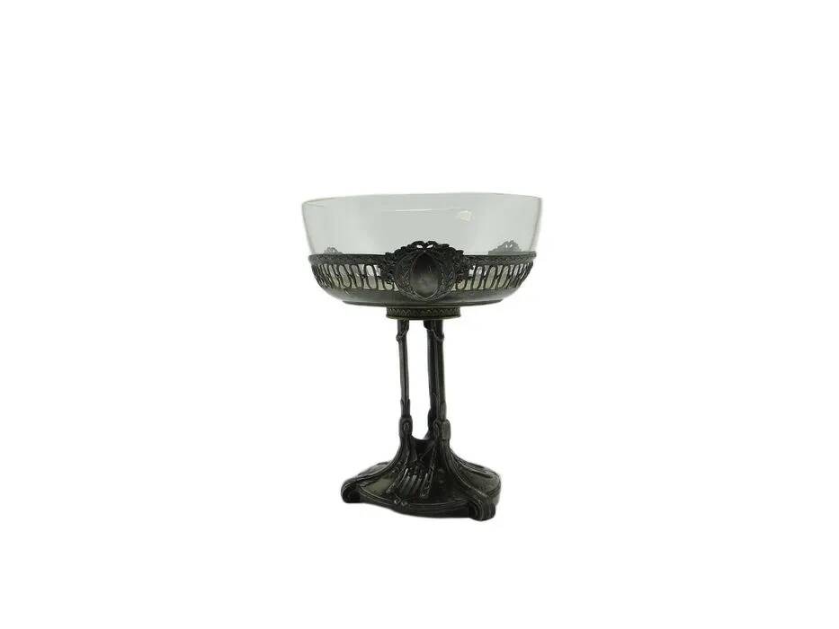 AGS Art Nouveau Plate, glass, Quist, Germany, early 20th century