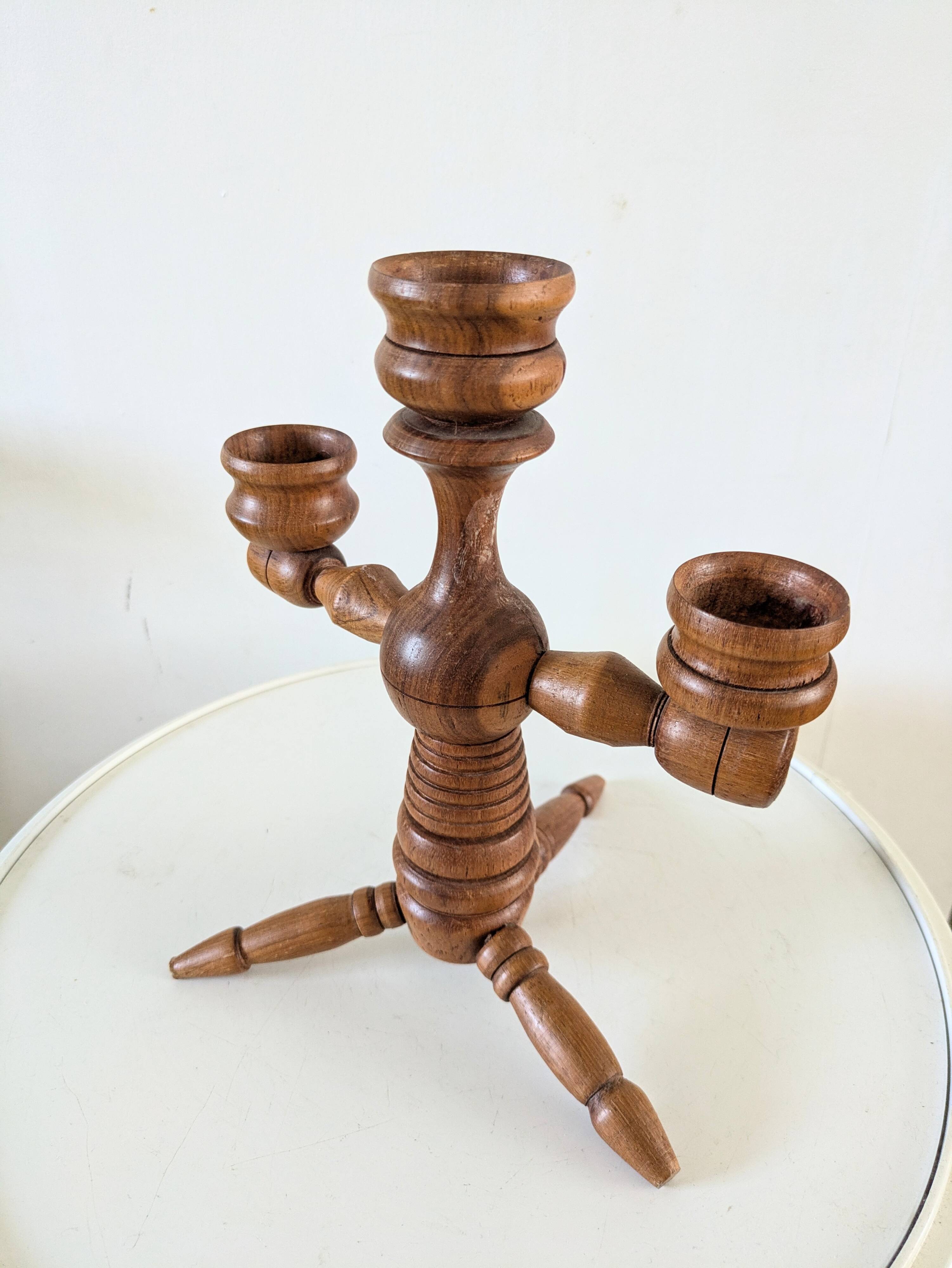 Scandinavian vintage candle holder design from the 60s