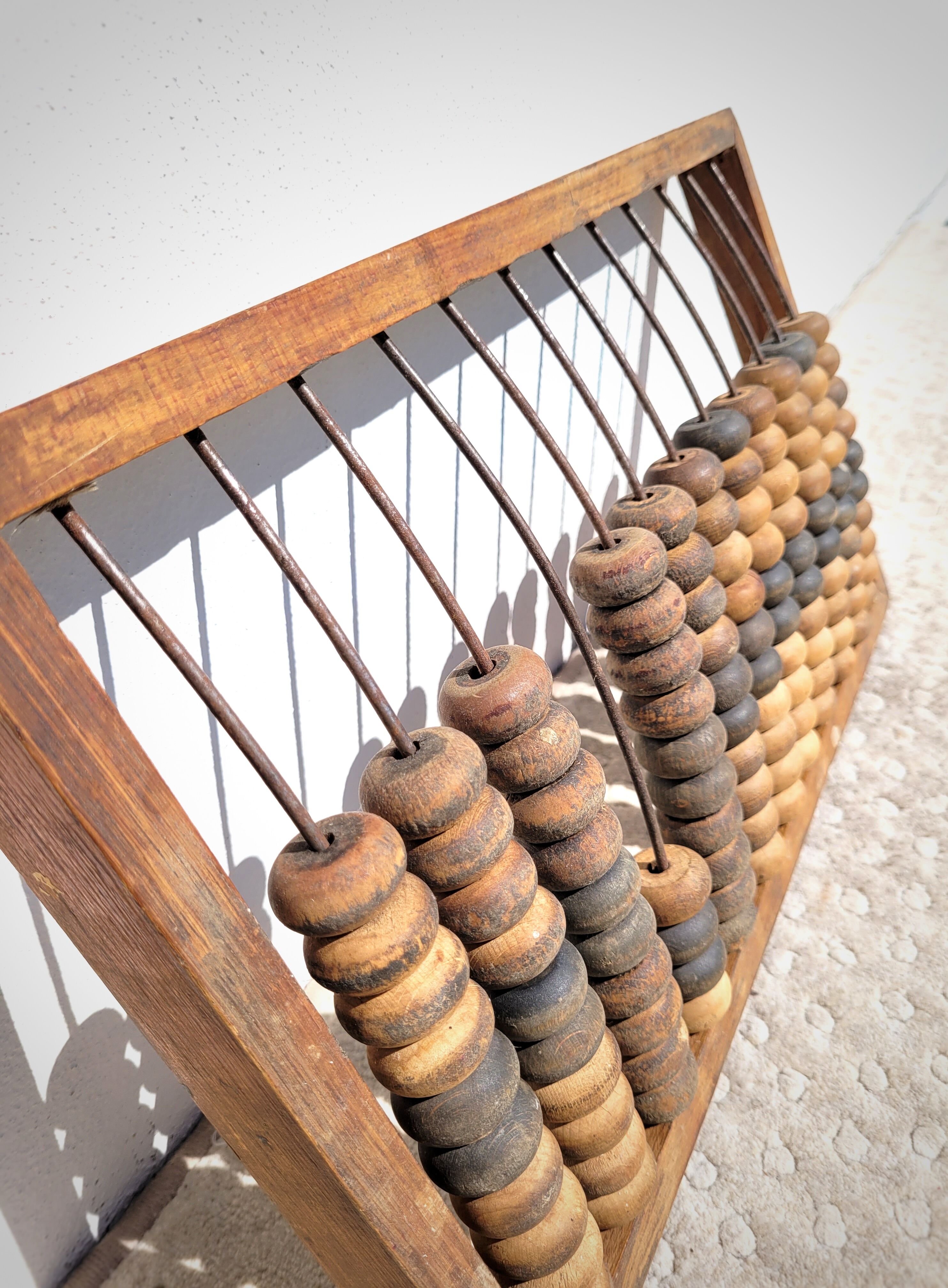 Old wooden abacus