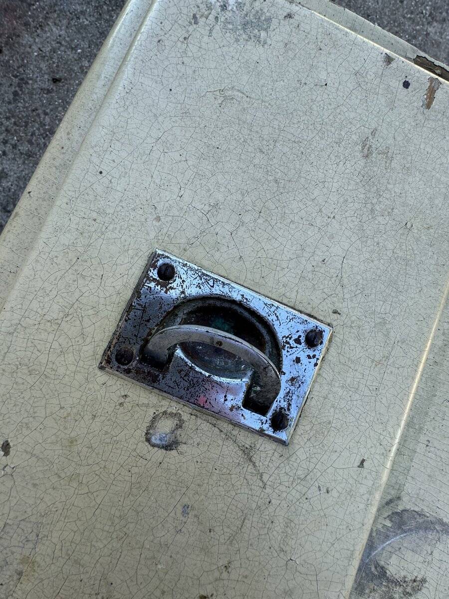 Painted ice cabinet by Fülek