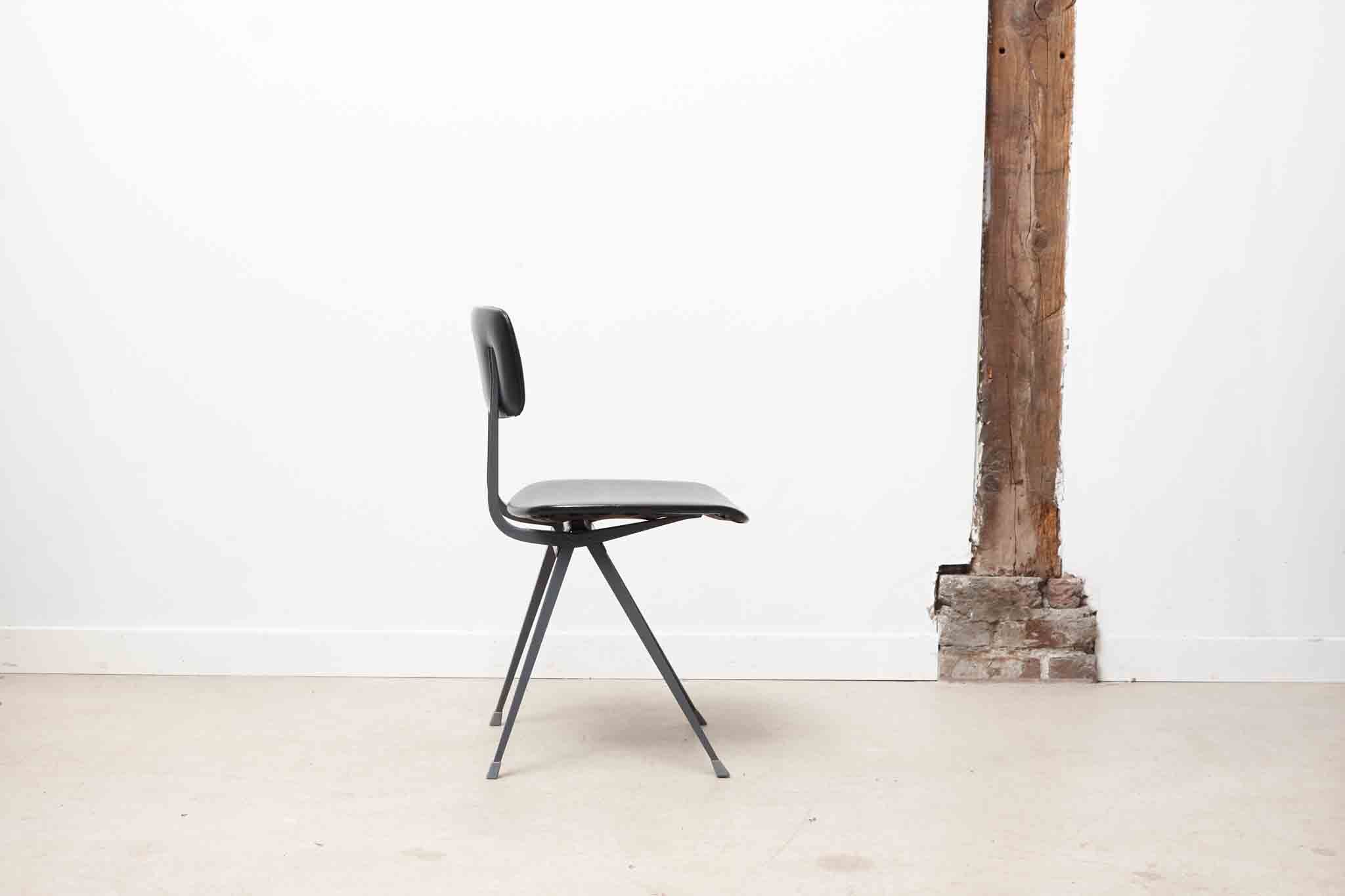 Chair "Result" Friso Kramer imitation leather black