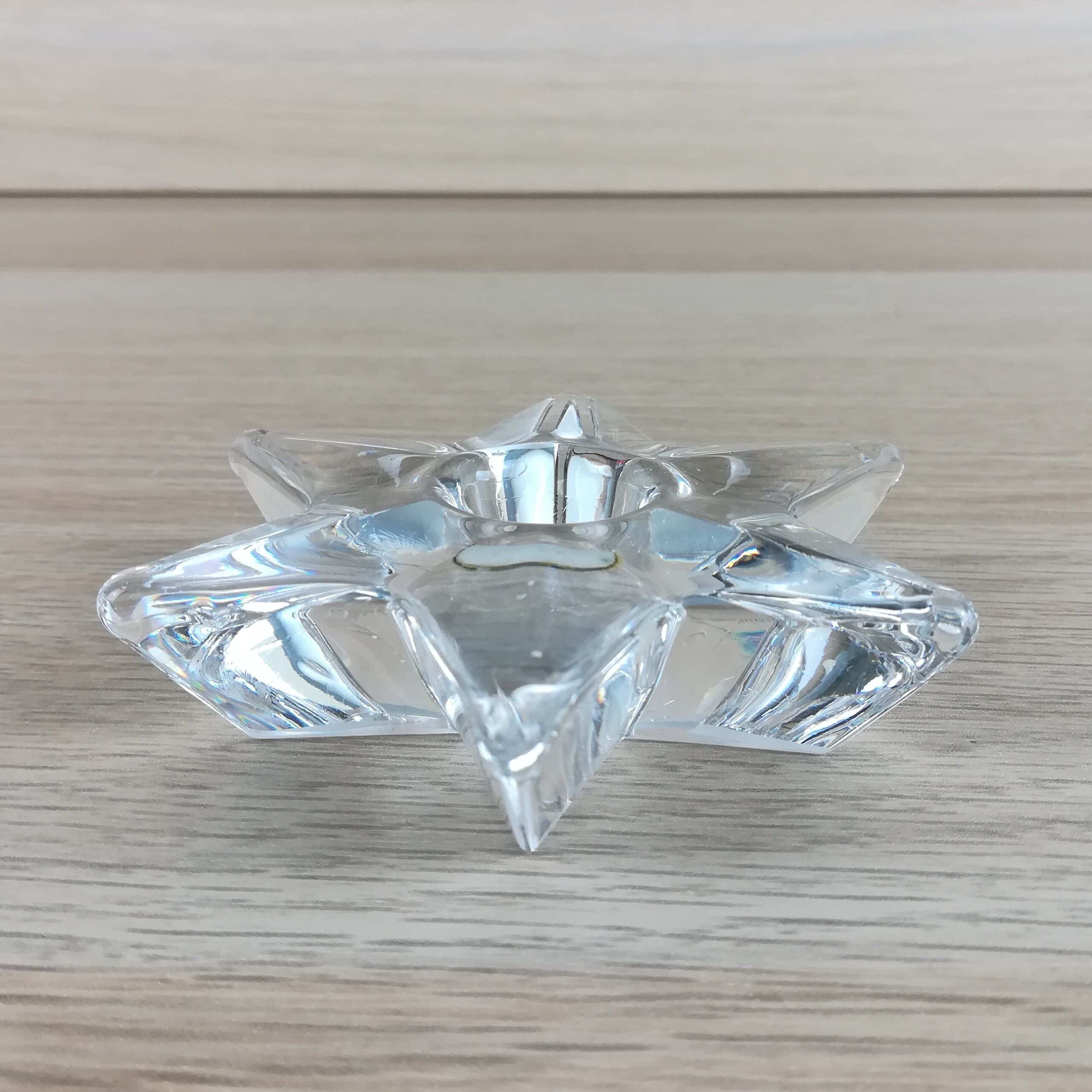 CANDLE HOLDER STAR IN CRYSTALGLASS LORRAINE