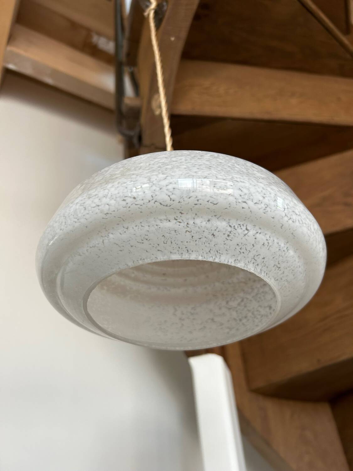 Modern antique globe pendant light