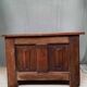 Oak chest with towel pleats