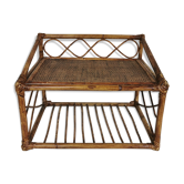 Rattan shelf