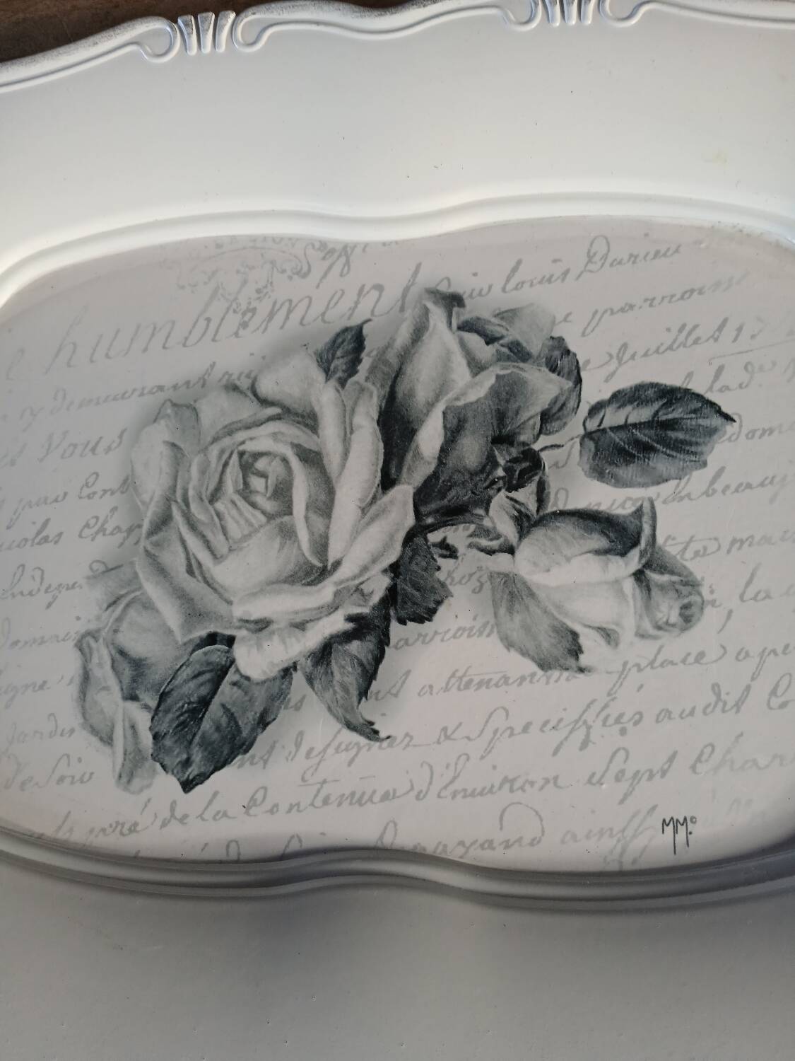 Shabby chic tray