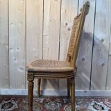 Set of 6 caned chairs in Louis XVI style