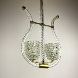 Lustre Lyre Murano by Ercole Barovier for Barovier and Toso, 1940s.