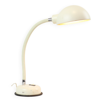 Lampe industrielle souple métallique blanche 43cm