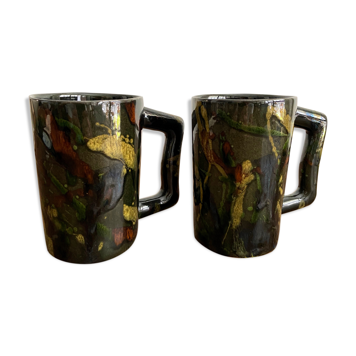 Set of 2 Jerry Rossé mugs