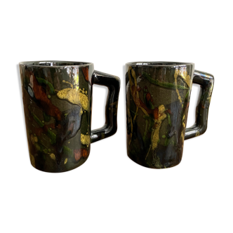 Set of 2 Jerry Rossé mugs