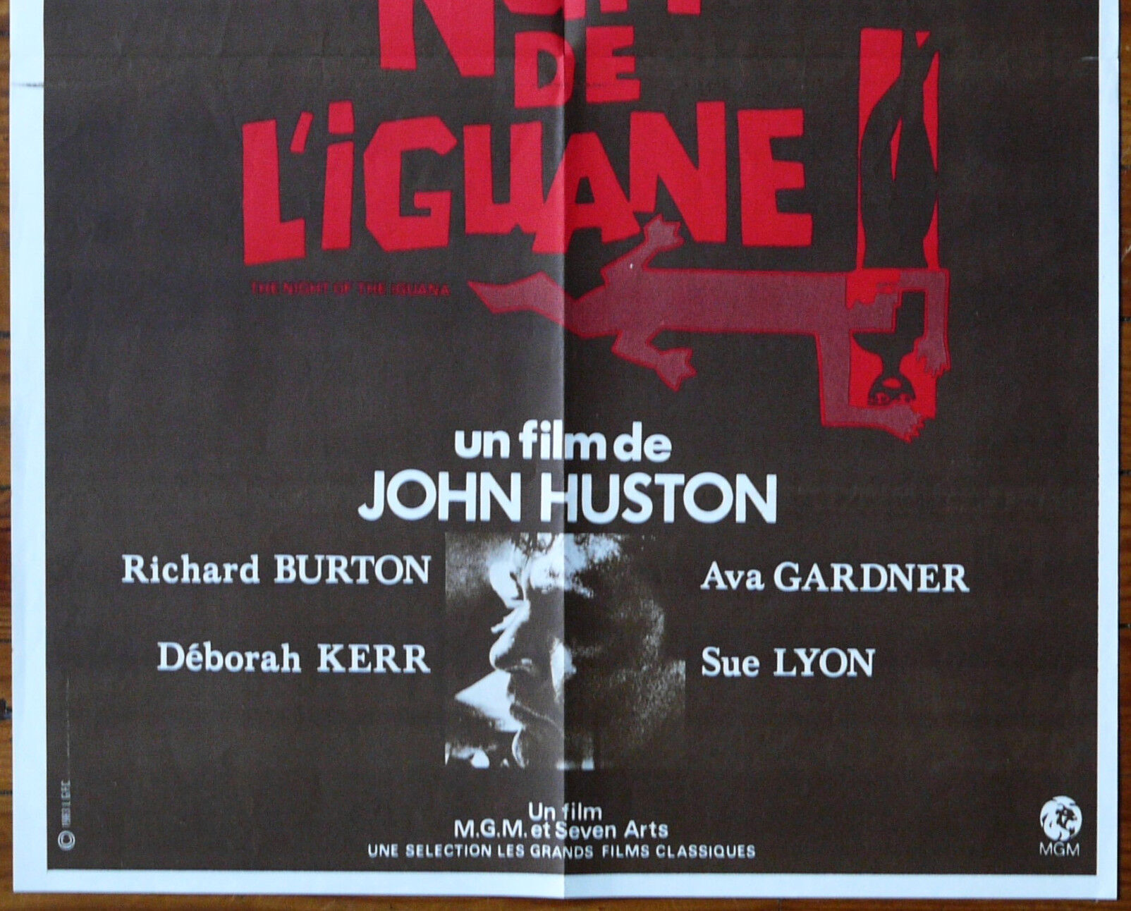 Original movie poster "The Night of the Iguana" John Huston, Ava Gardner