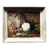 Table 1961 "Vegetables and Broken Litre" signed HG.Schmitt