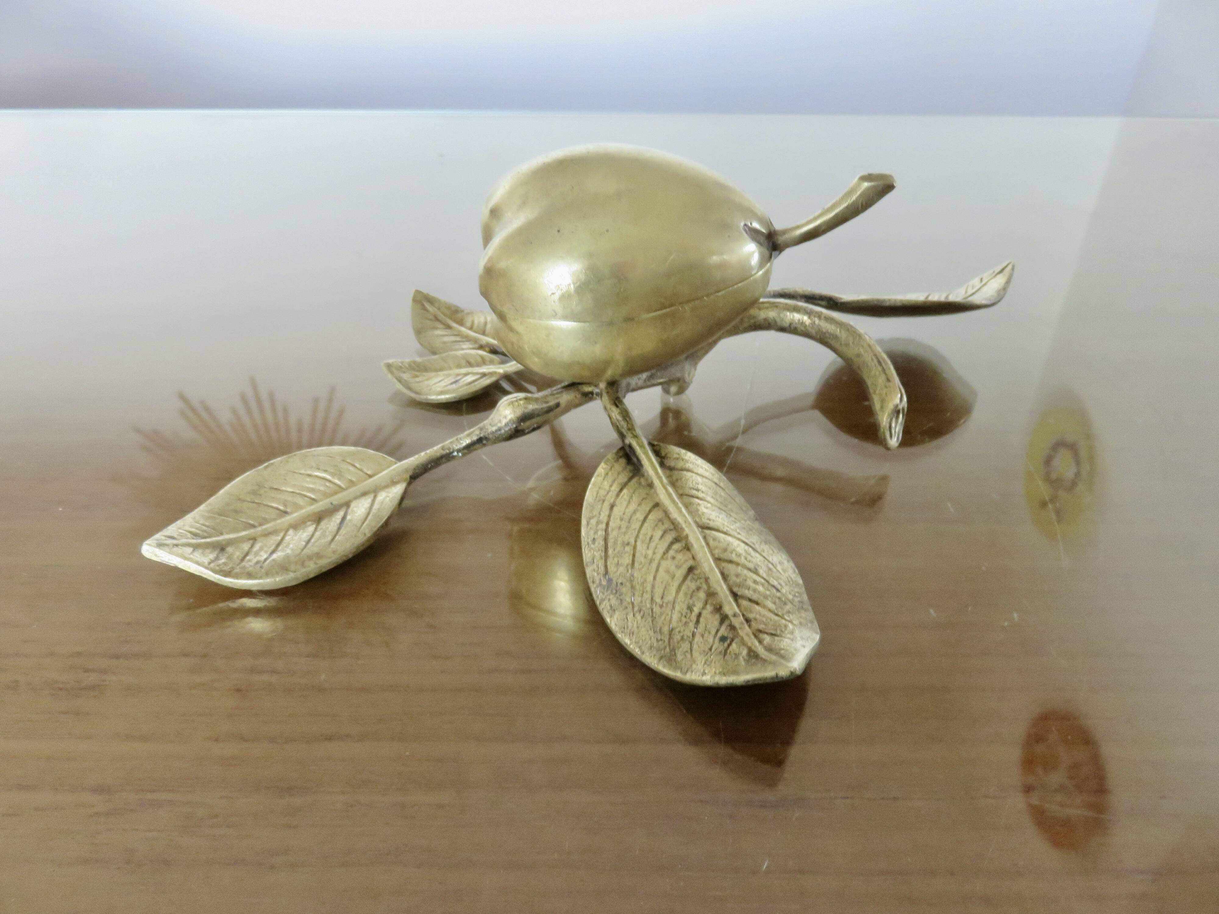 Antique bronze jewellery box, small catchall, Art Nouveau, 1920s