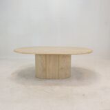 Italian Travertine Coffee Table, 1980's