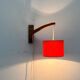 Mid-century cantilever wall lamp with a pivoting arm, 1960s.