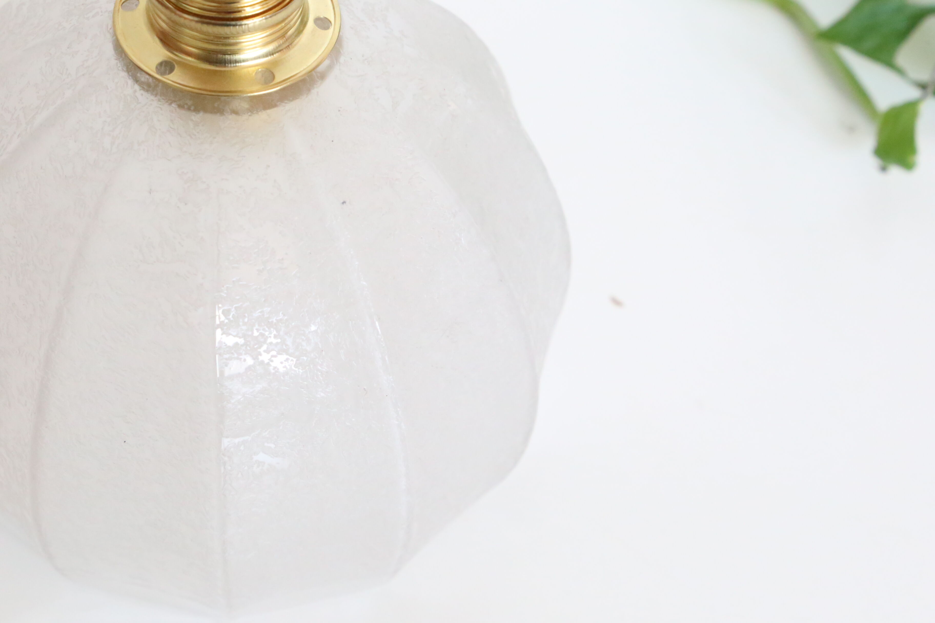 Glass hanging frosted effect, vintage