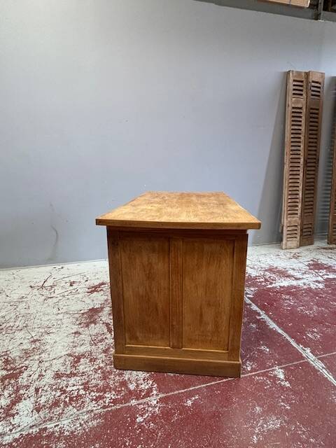 1950s oak veneer desk