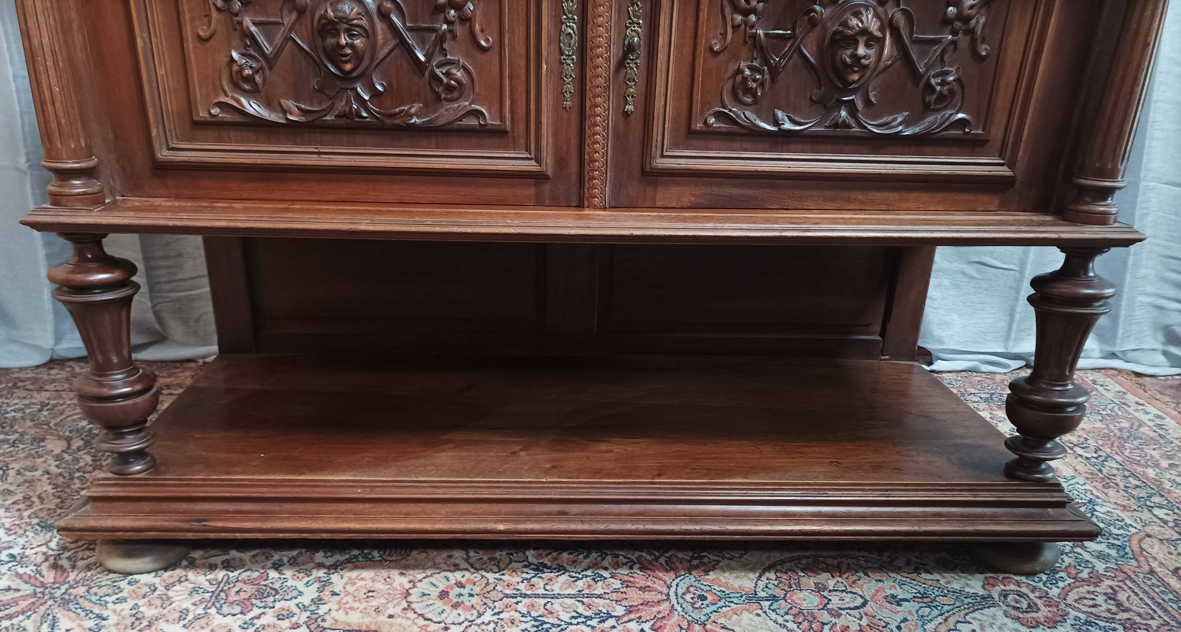 Renaissance walnut sideboard