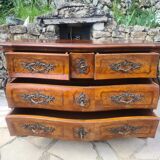 Marquetry tomb chest of drawers