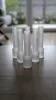 Set of 6 Italian satin glass digestif glasses – Vodka, Manzanilla