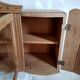 Art-deco wall showcase in raw oak