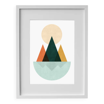 Framed painting
